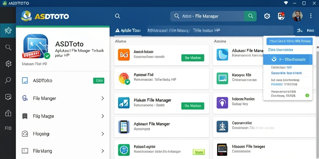 Antarmuka ASDTOTO yang sederhana dan fungsional untuk pengelolaan file.
