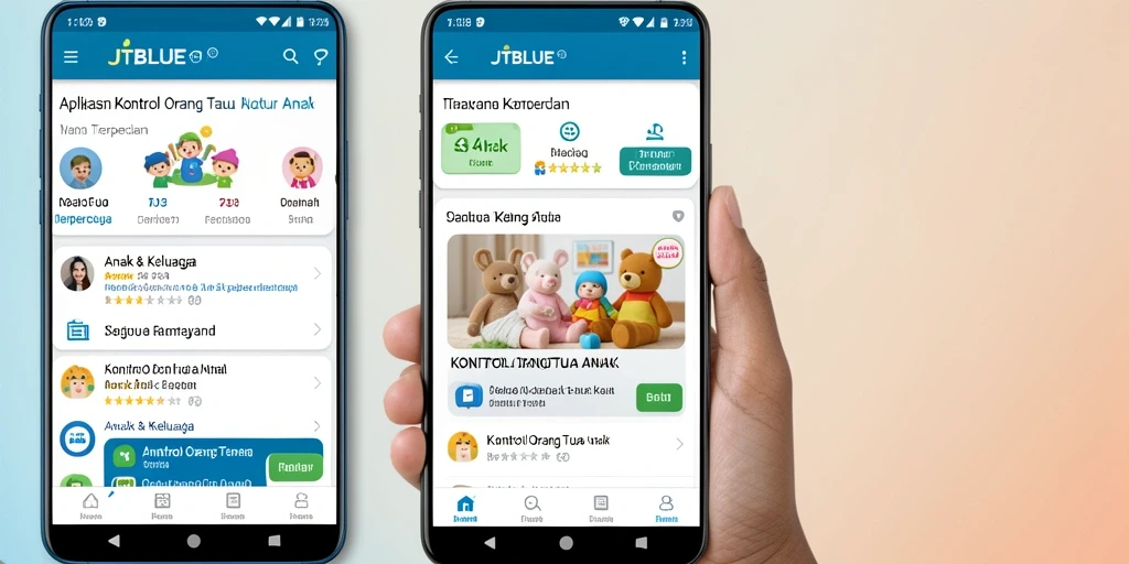 Antarmuka JTBLUE yang intuitif dan mudah digunakan.