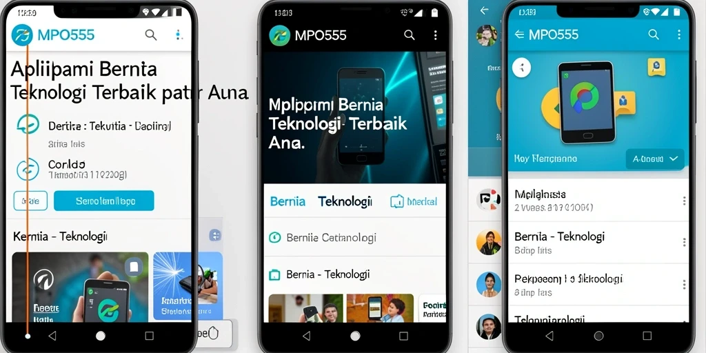 Tampilan antarmuka MPO555 yang menarik dan mudah digunakan.