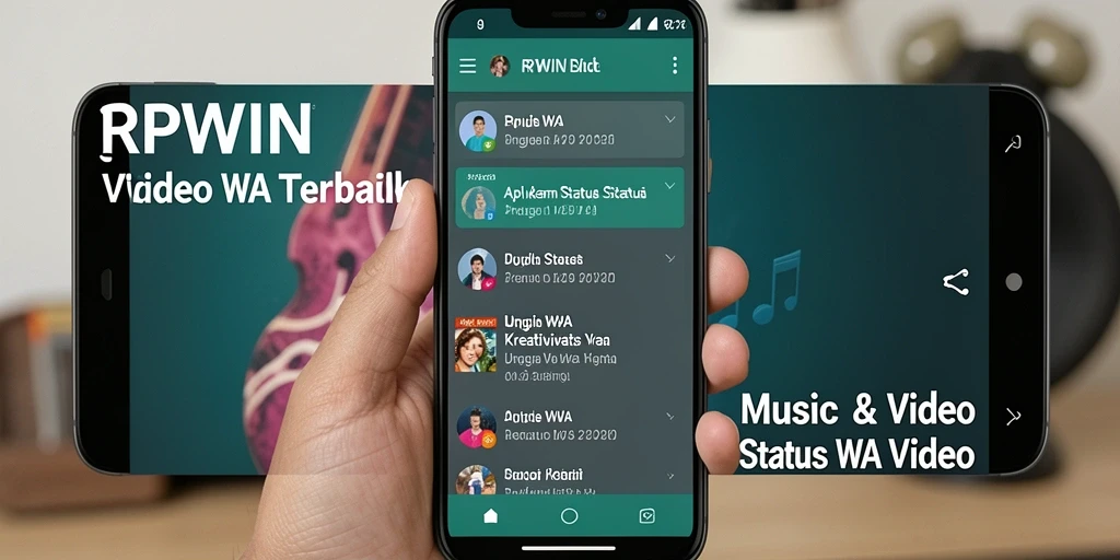 Antarmuka sederhana RPWIN untuk aplikasi Status WA Video.